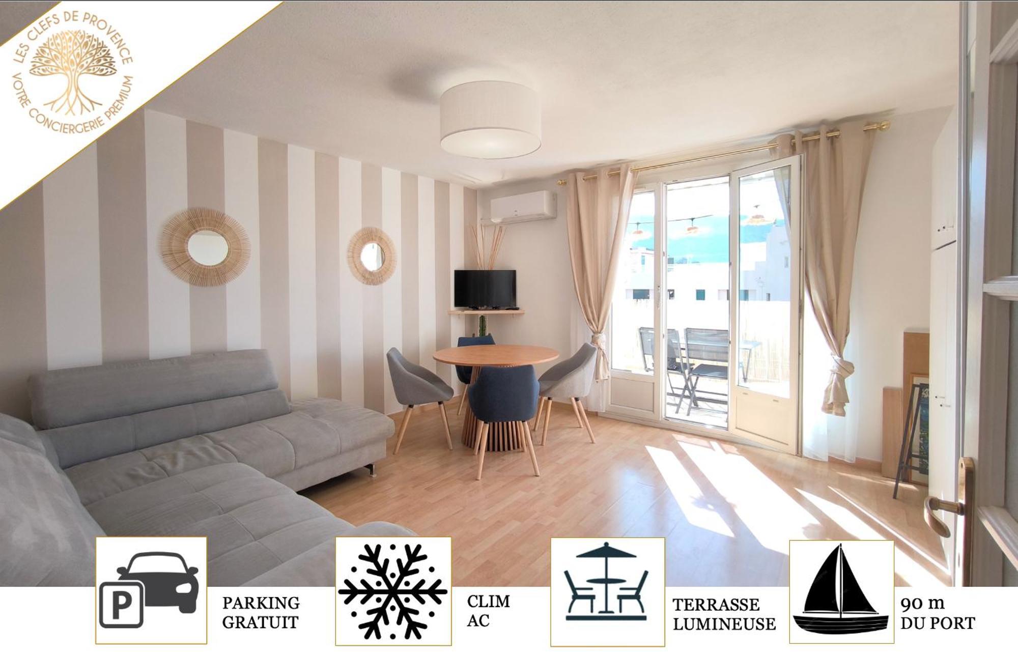 Puerto Cabana - Grand Studio Avec Parking Et Terrasse Vue Port Cassis Exterior foto